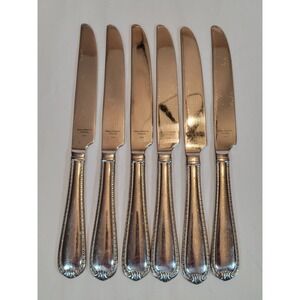 Reed & Barton Dinner Knives 6pc Domain 9.25in 18/10 Stainless Steel